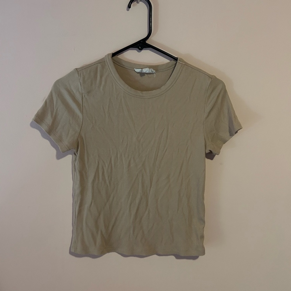 Beige Short Sleeve Women's Tee